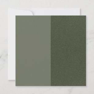 Tarjeta de agradecimiento plana verde musgo dividi