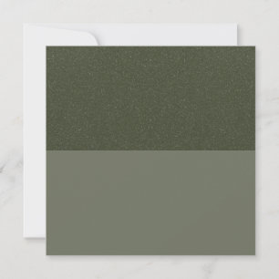 Tarjeta de agradecimiento plana verde musgo horizo