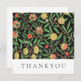 TARJETA DE AGRADECIMIENTO PLANA : WILLIAM MORRIS :