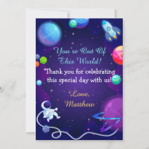 Planeta astronauta azul Baby Shower en el espacio 