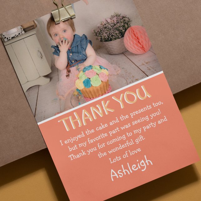 Tarjeta De Agradecimiento Plano de fotos personalizadas para cada foto (Subido por el creador)