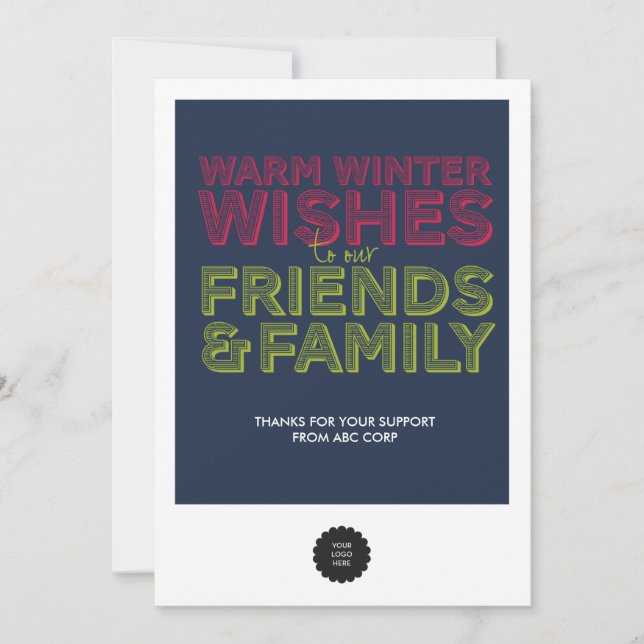 Tarjeta De Agradecimiento Plano familiar y de amigos (Anverso)