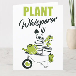 Tarjeta De Agradecimiento Plant Whisperer - Gracioso jardín y planta