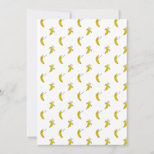 Tarjeta De Agradecimiento Plátano Divertido Durmiendo Amante de la Fruta Per