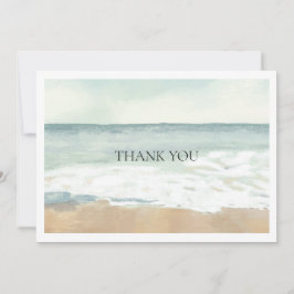 Tarjeta De Agradecimiento Playa