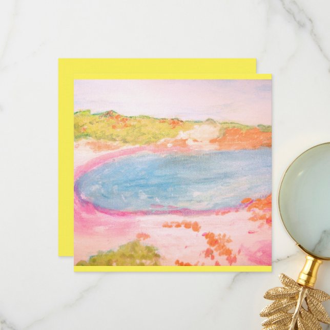 Tarjeta De Agradecimiento Playa de Isla (Anverso/Reverso In Situ)