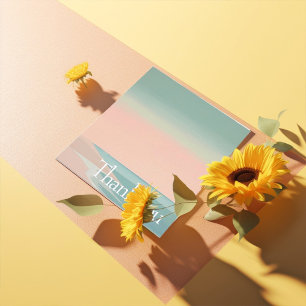 Tarjeta De Agradecimiento Playa moderna elegante