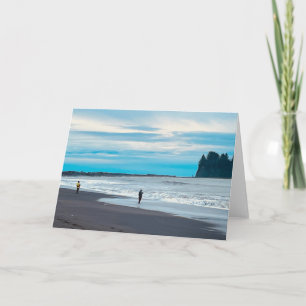 Tarjeta De Agradecimiento Playa Rialto, Parque Nacional Olímpico, Washington