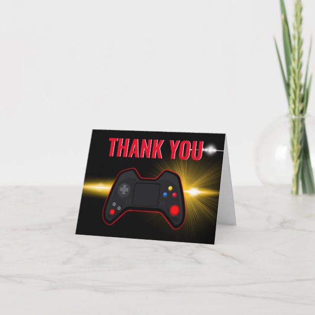 Tarjeta de agradecimiento plegable de cumpleaños d (Anverso)