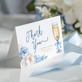 Tarjeta de agradecimiento plegable para despedida 