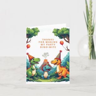 Tarjeta de agradecimiento plegable para fiesta de