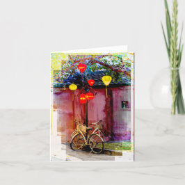 Tarjeta de agradecimiento plegada