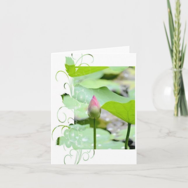 Tarjeta de agradecimiento plegada (Anverso)