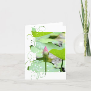 Tarjeta de agradecimiento plegada