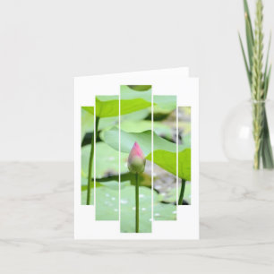 Tarjeta de agradecimiento plegada