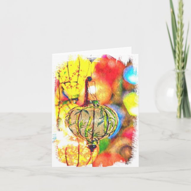 Tarjeta de agradecimiento plegada (Anverso)