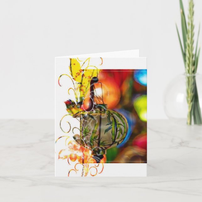 Tarjeta de agradecimiento plegada (Anverso)