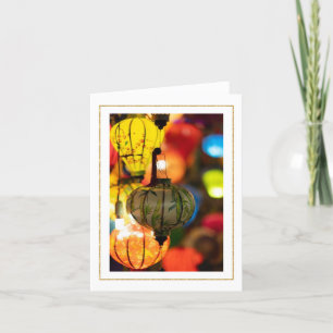 Tarjeta de agradecimiento plegada