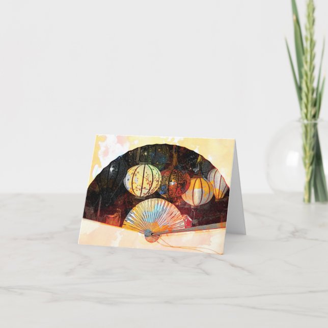 Tarjeta de agradecimiento plegada (Anverso)