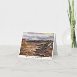 Tarjeta de agradecimiento plegada