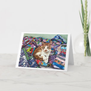 Tarjeta de agradecimiento plegada