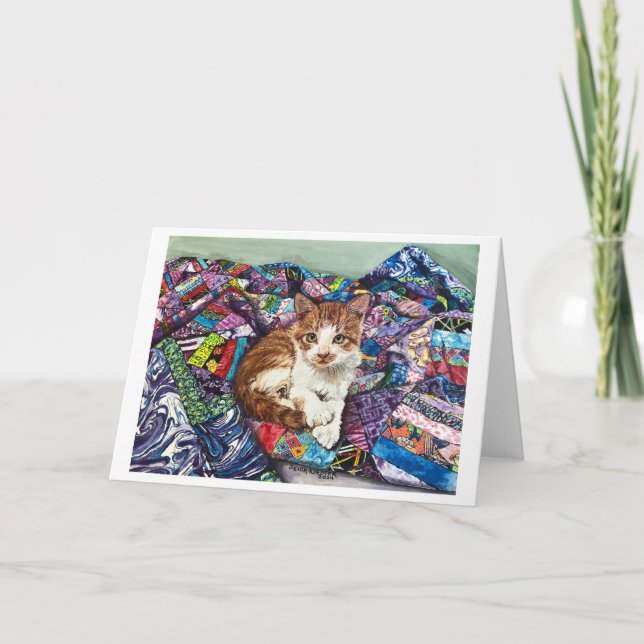 Tarjeta de agradecimiento plegada (Anverso)