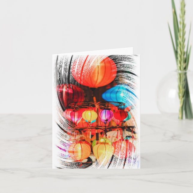 Tarjeta de agradecimiento plegada (Anverso)