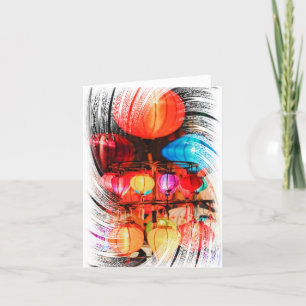 Tarjeta de agradecimiento plegada