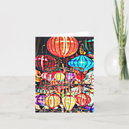 Tarjeta de agradecimiento plegada