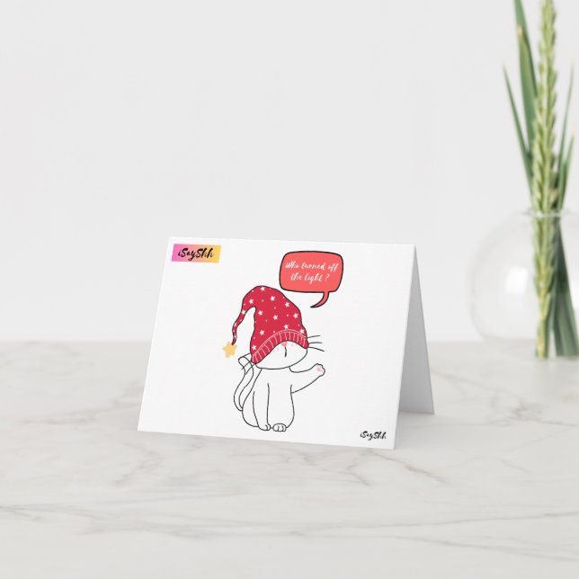 Tarjeta de agradecimiento plegada (Anverso)