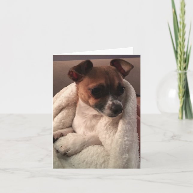 Tarjeta de agradecimiento plegada (Anverso)