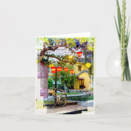 Tarjeta de agradecimiento plegada