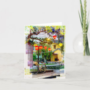 Tarjeta de agradecimiento plegada