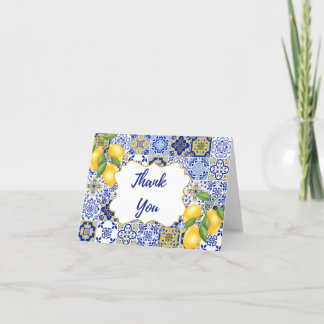 Tarjeta de agradecimiento plegada