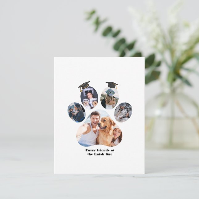 Tarjeta de agradecimiento plegada (Anverso de pie)