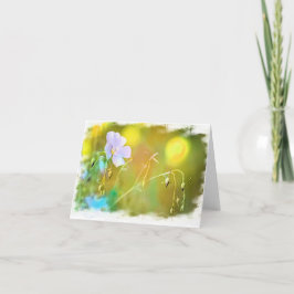 Tarjeta de agradecimiento plegada