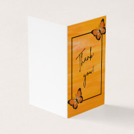 Tarjeta de agradecimiento plegada