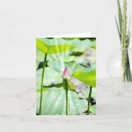 Tarjeta de agradecimiento plegada