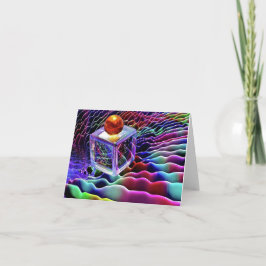 Tarjeta de agradecimiento plegada