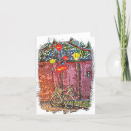 Tarjeta de agradecimiento plegada