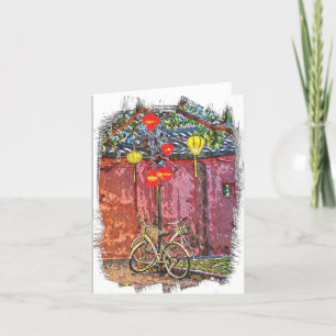 Tarjeta de agradecimiento plegada