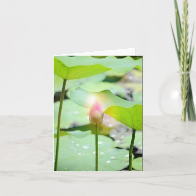 Tarjeta de agradecimiento plegada (Anverso)