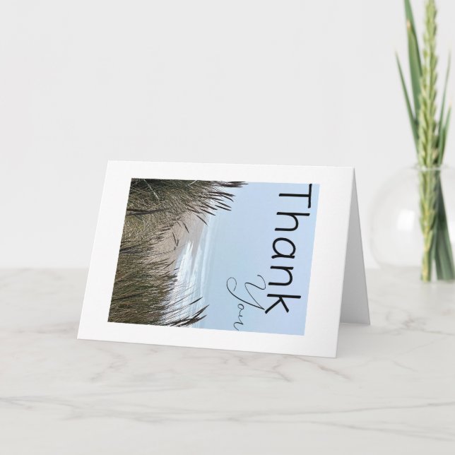 Tarjeta de agradecimiento plegada (Anverso)