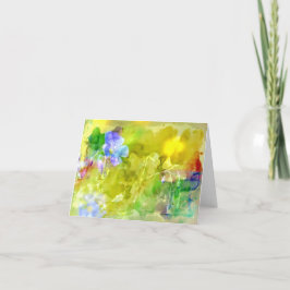 Tarjeta de agradecimiento plegada