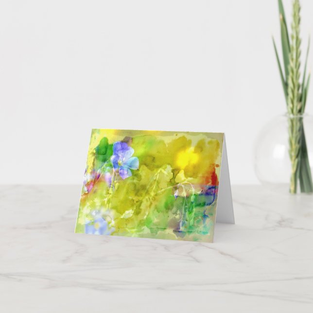 Tarjeta de agradecimiento plegada (Anverso)