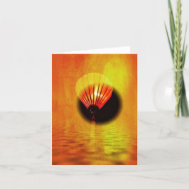 Tarjeta de agradecimiento plegada