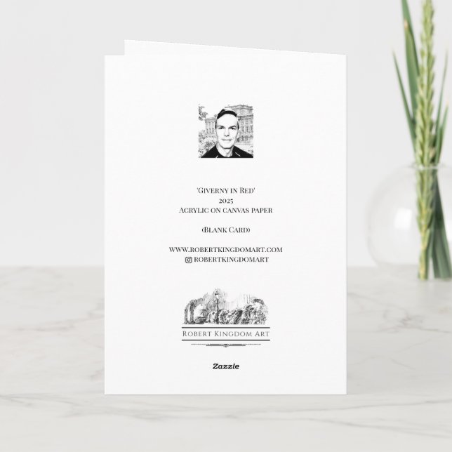 Tarjeta de agradecimiento plegada (Reverso)