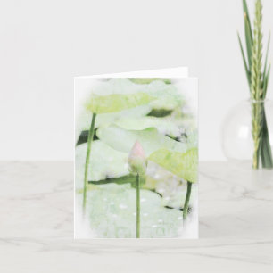 Tarjeta de agradecimiento plegada