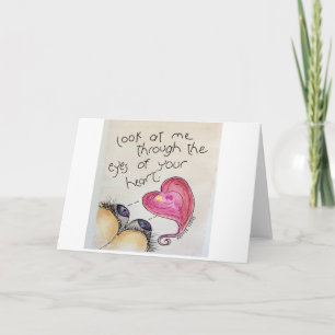 Tarjeta de agradecimiento plegada