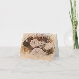 Tarjeta de agradecimiento plegada